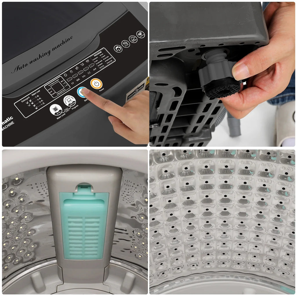 17.8 lbs Portable 2 in 1 Washer & Dryer T20112