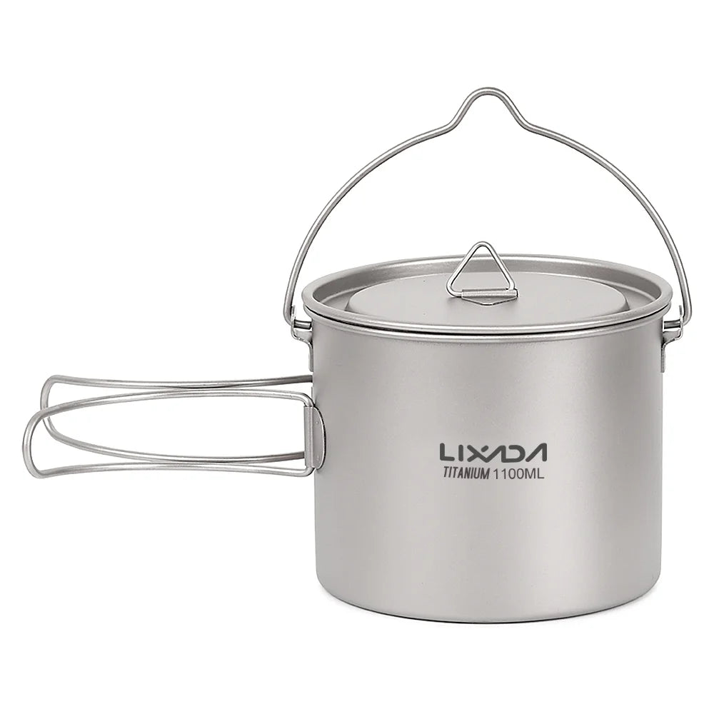 Ultralight Pot Water Mug Cup with Lid and Foldable Handle L277250
