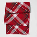 Cotton Red Multi-Plaid Flannel 72" x 14" Table Runner D5190