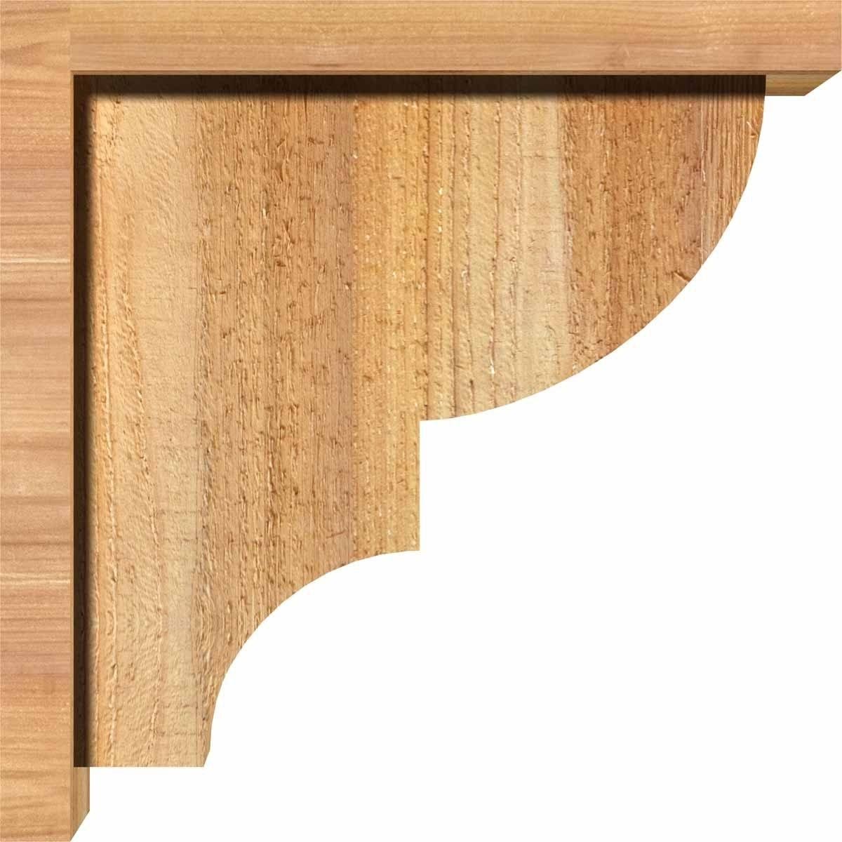 Ridgewood Rough Sawn Corbel with Backplate, Western Red Cedar D165839