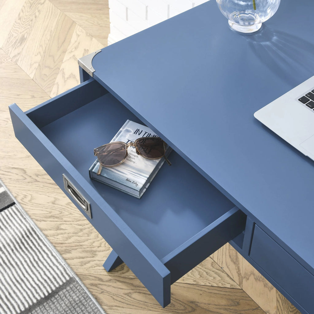 Solid Wood Computer Desk with Drawers E528917