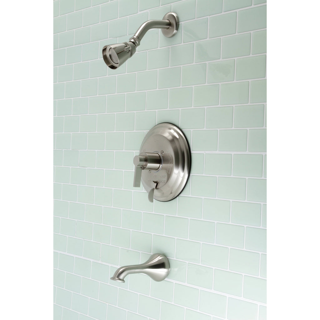 Antique Brass Tub and Shower Faucet C96796