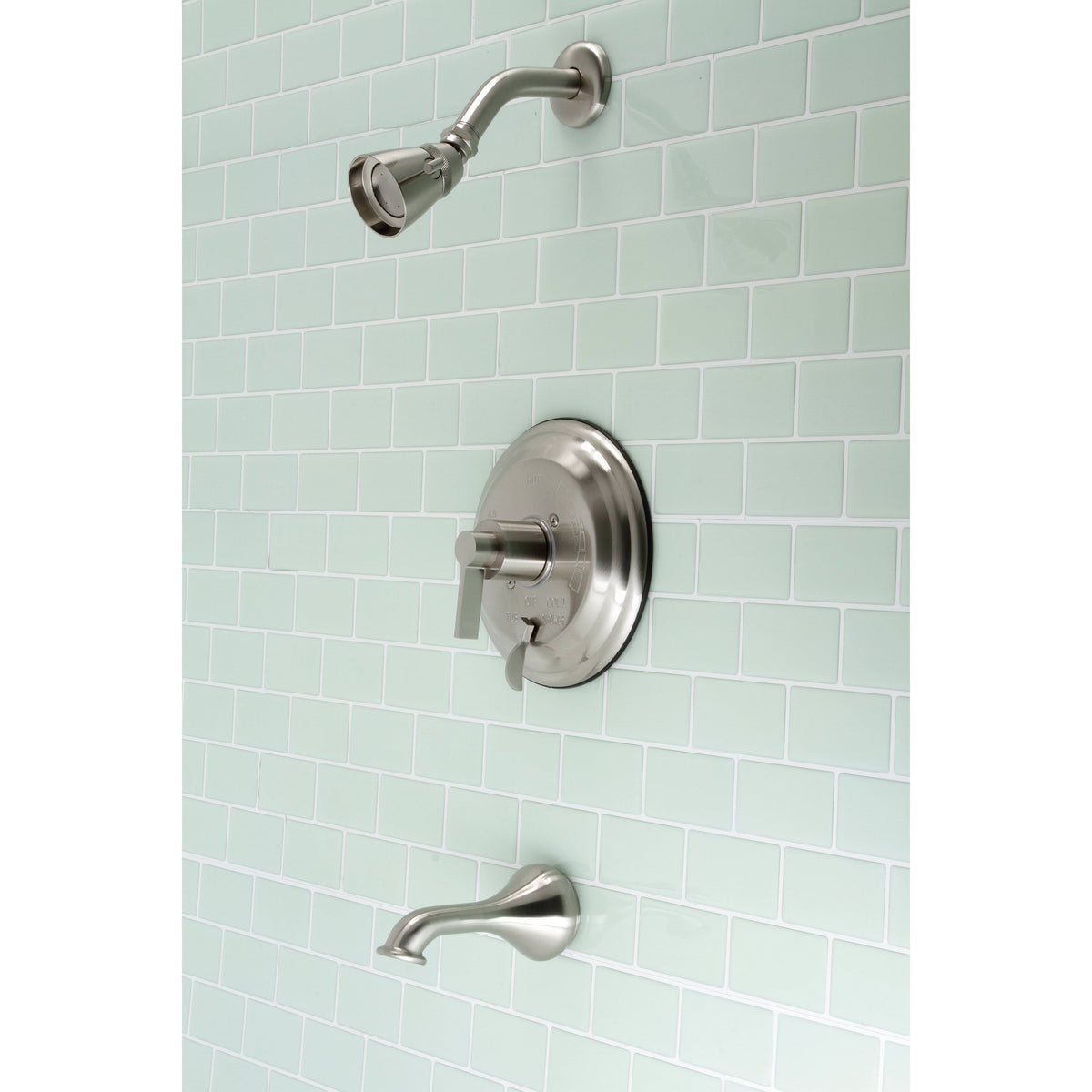 Antique Brass Tub and Shower Faucet C96796
