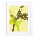 Framed Graphic Art in Yellow, 20 inch H x 16 inch W x 1 inch D O43361
