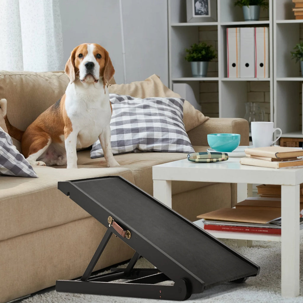 Adjustable Folding Pet Ramp with Rubber Mat L760640