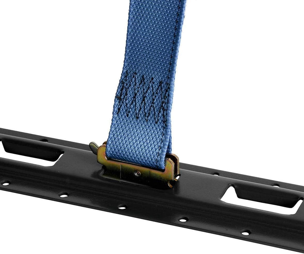 Black Powder Coated Steel E Track Tie-Down Rail T358