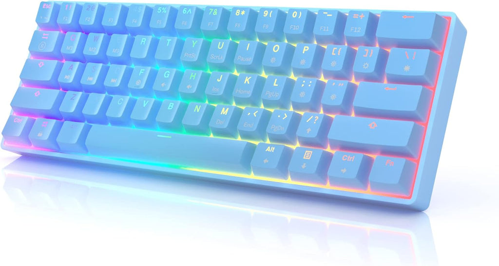 61 RGB Mechanical Gaming Keyboard with Hotswap Gateron Optical Brown Switches N865164