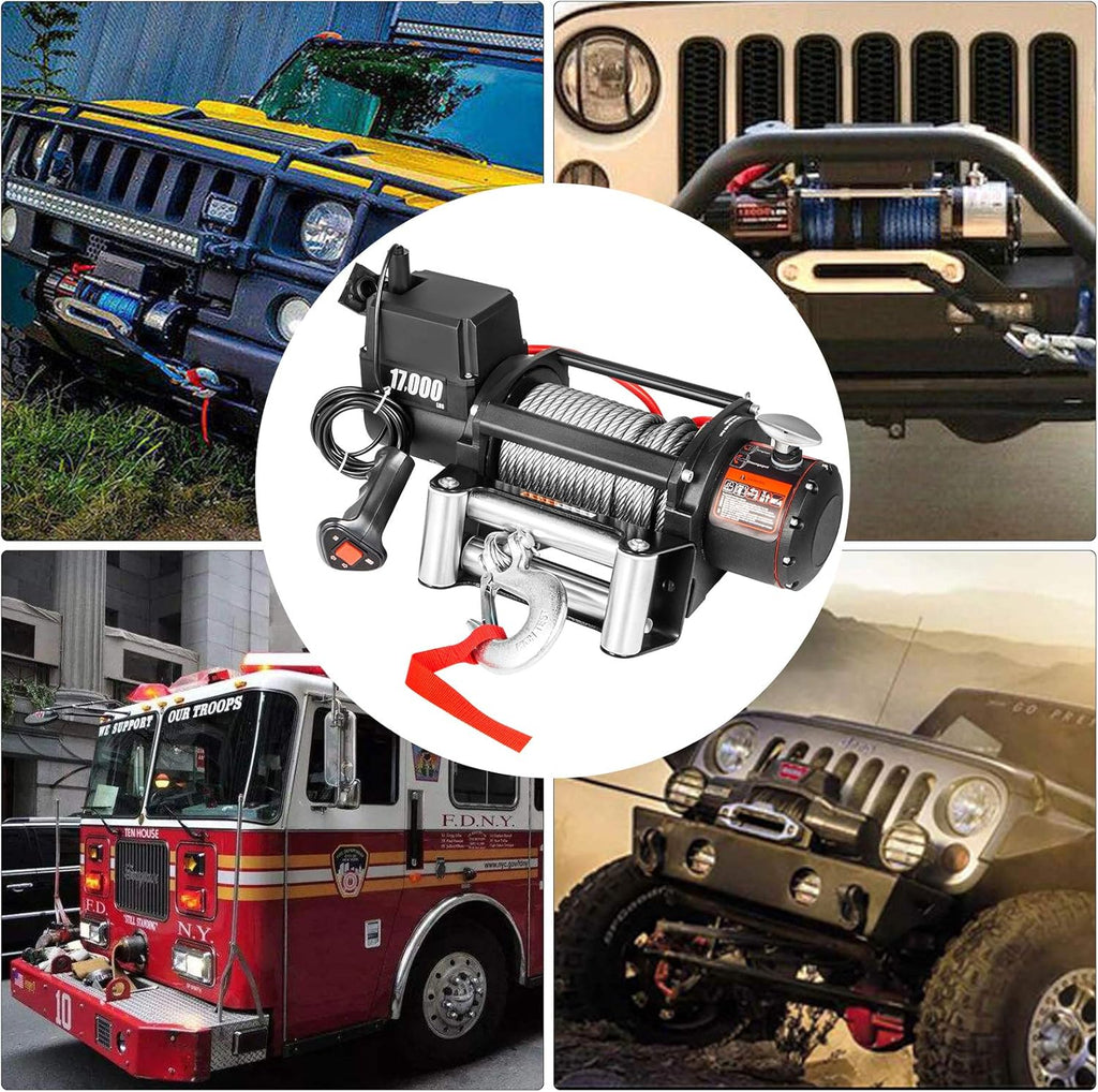Steel Cable 12V Electric Winch with Wireless Remote Control Z19908
