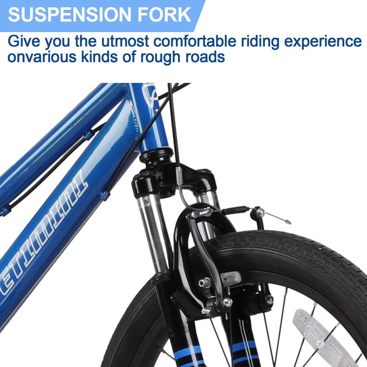 20 Inch 6 Speed Kids Mountain Bike Blue W497
