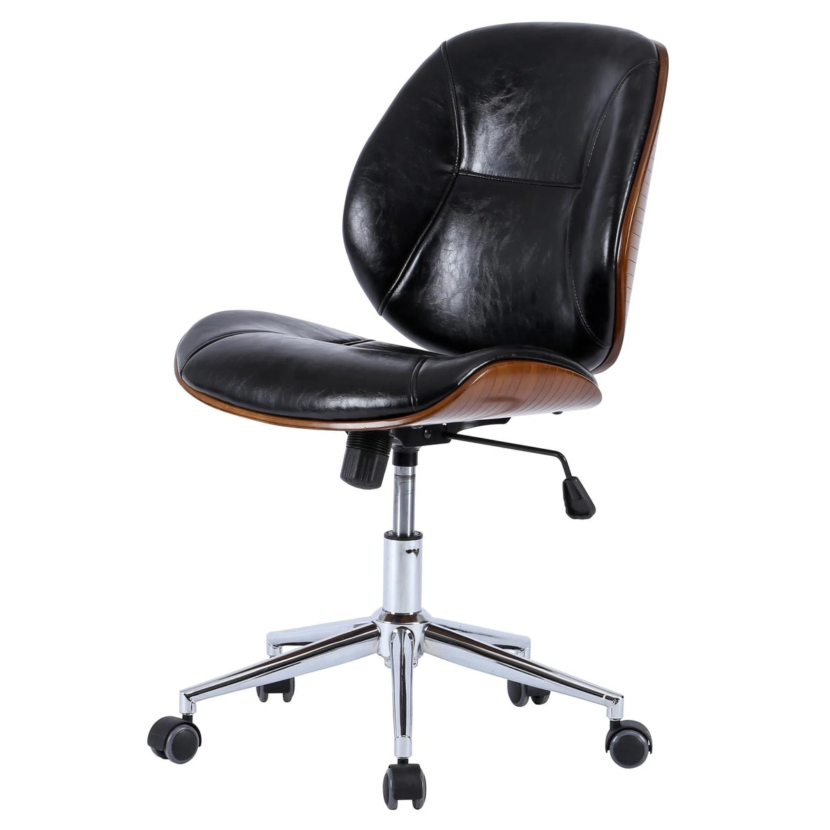 PU Leather Bamboo Office Chair M395238