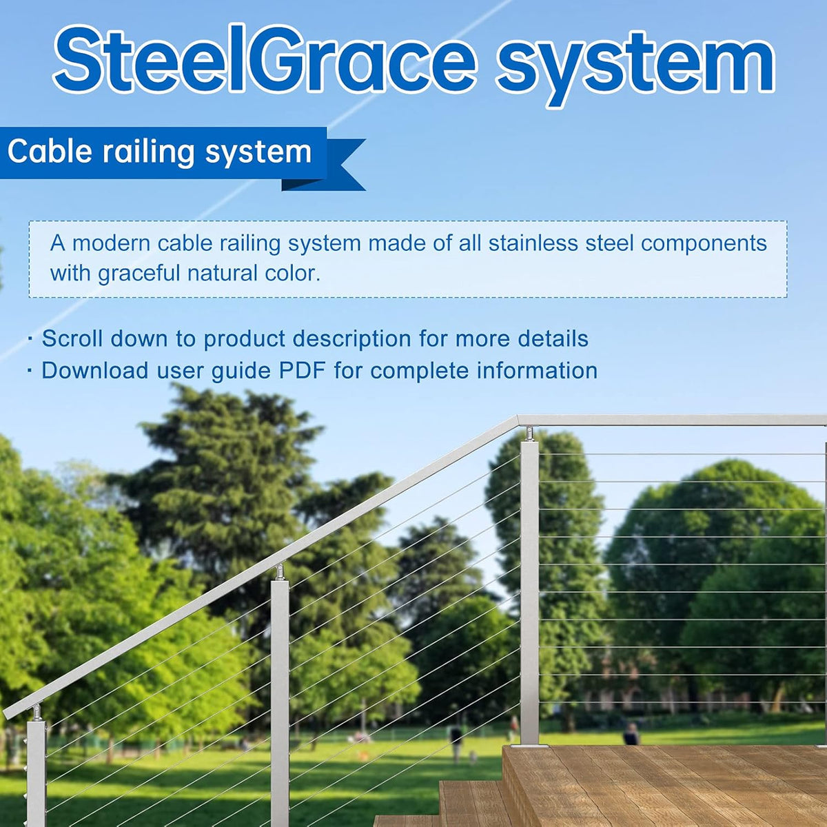 Adjustable Handrail Brackets for Stair Railing System M81232
