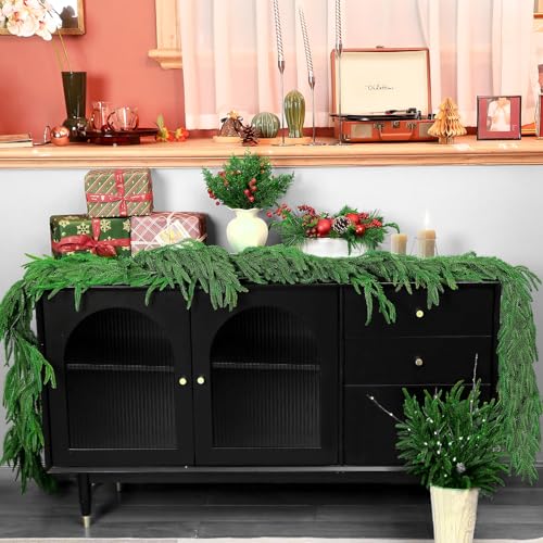 6 Ft 2 Pcs Artificial Norfolk Pine Garland Q920779