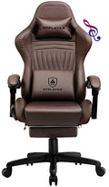 Gaming Chair with Speakers, Footrest, High Back Ergonomic Reclining F5008