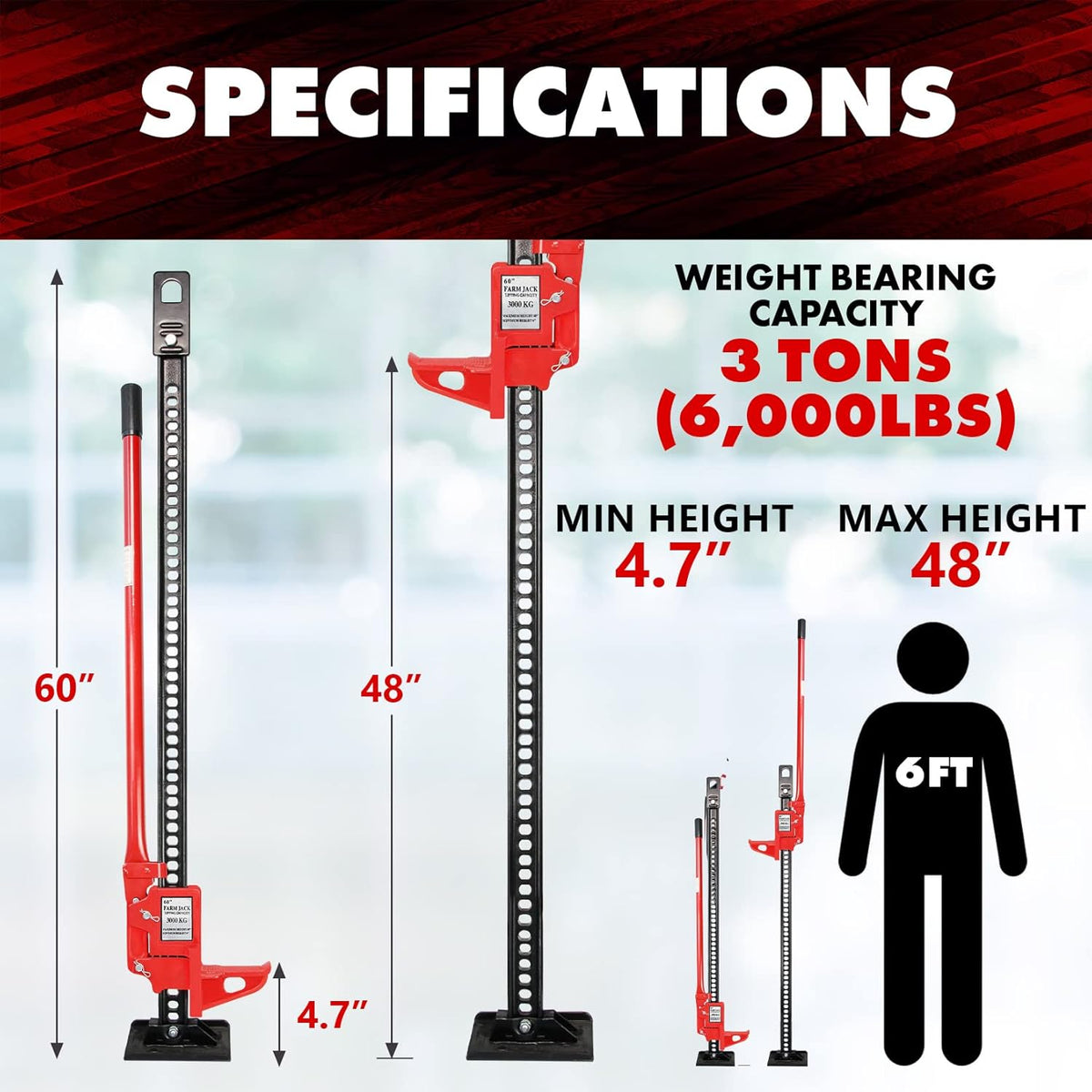 60 inch Steel Farm Jack K53682