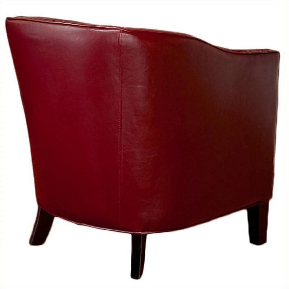 Red Leather Club Chair U67450