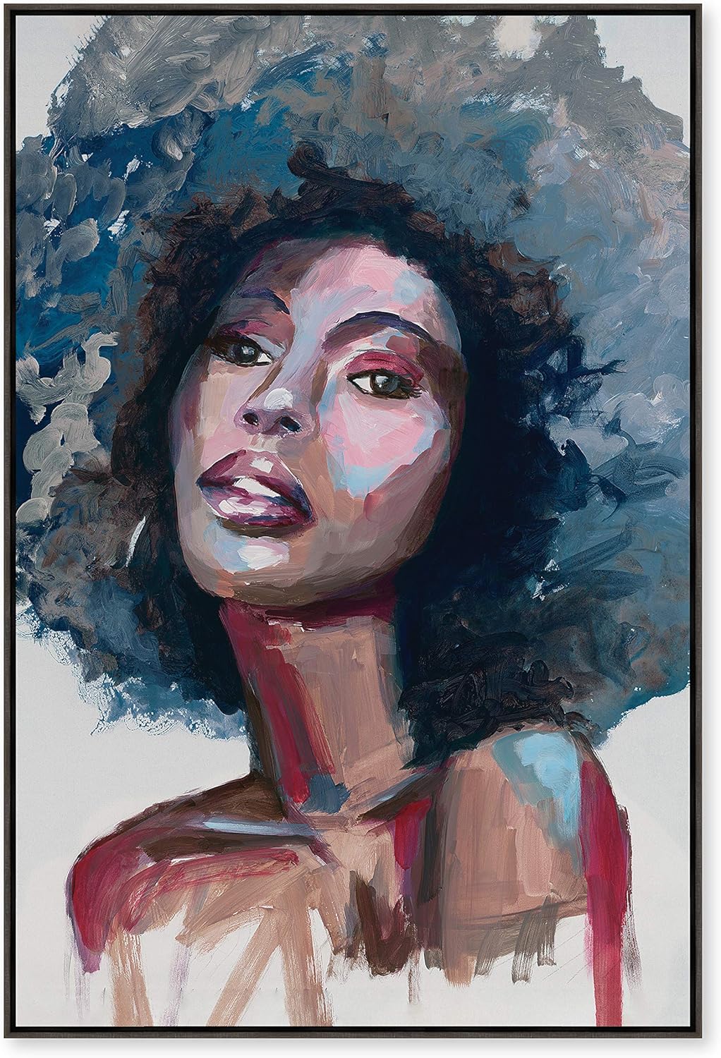 24.875 L x 36.875 H x 2 D Wood Framed Canvas Print Wall Art H9508