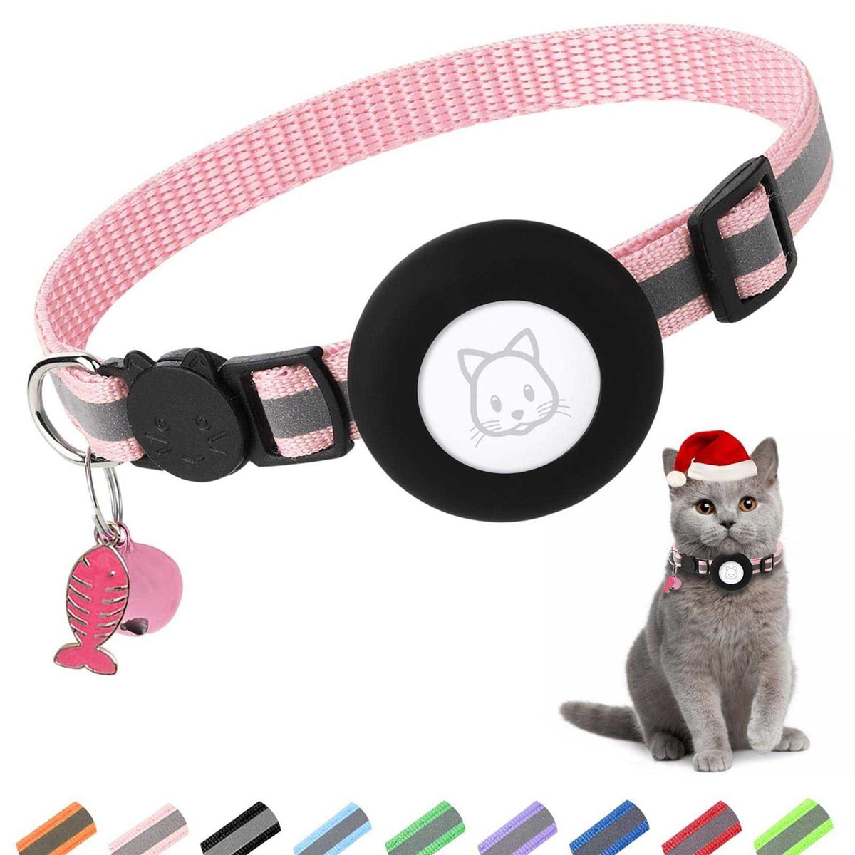 Cat Collar with Bell and Safety Buckle F9759