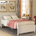 Twin White Wood Kids Platform Bed D798114