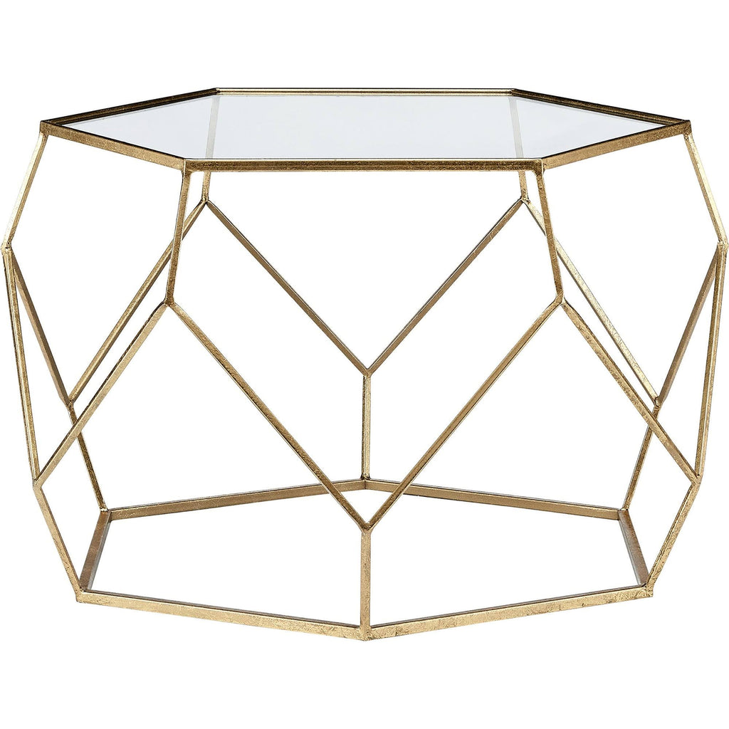 Gold Geometric Coffee Table L9885