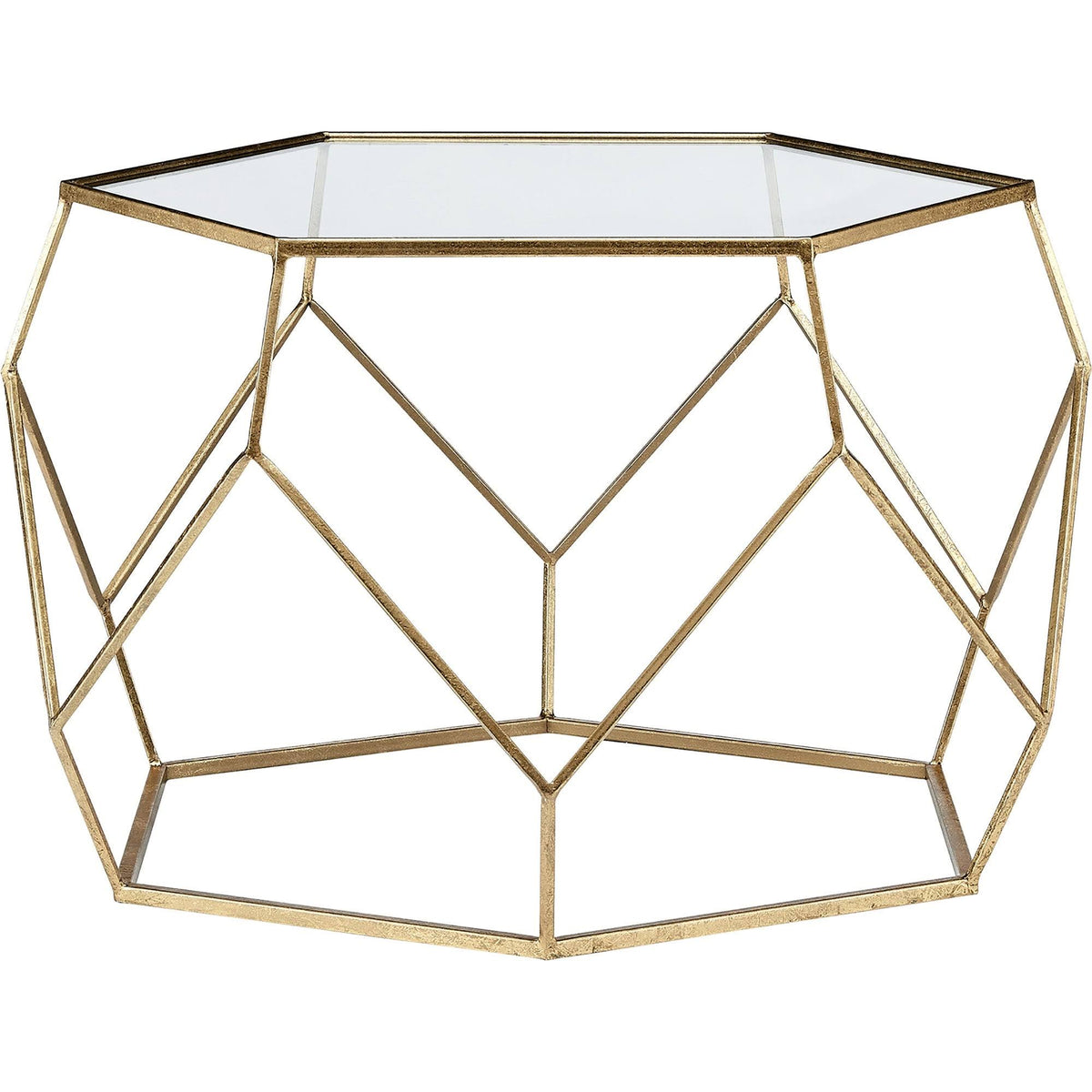Gold Geometric Coffee Table L9885