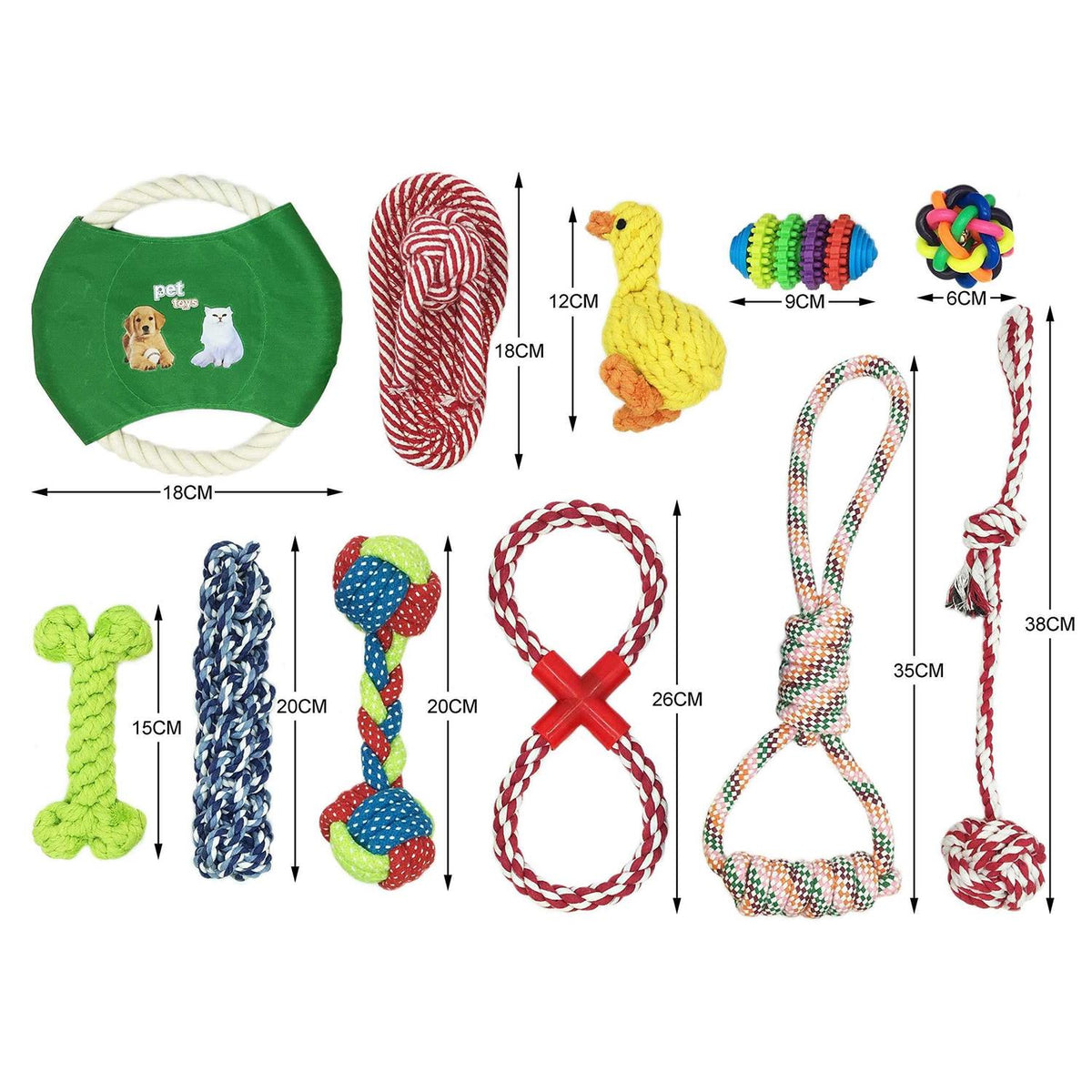 Dog Rope Toys Pack of 11 Teething Toys V48880