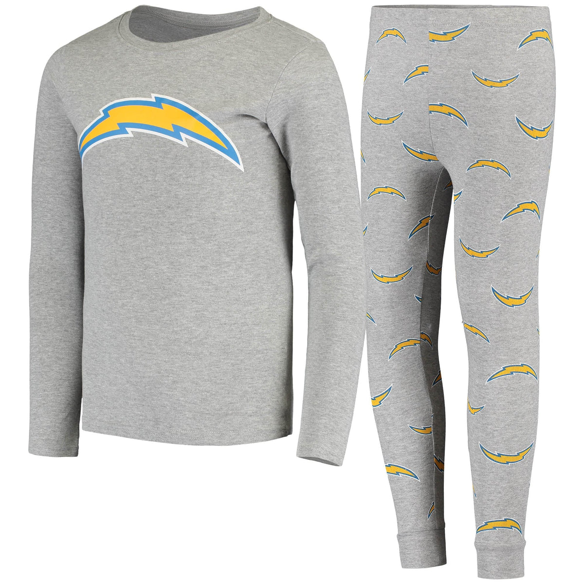 Gray Long Sleeve T-Shirt & Pants Sleep Set U541