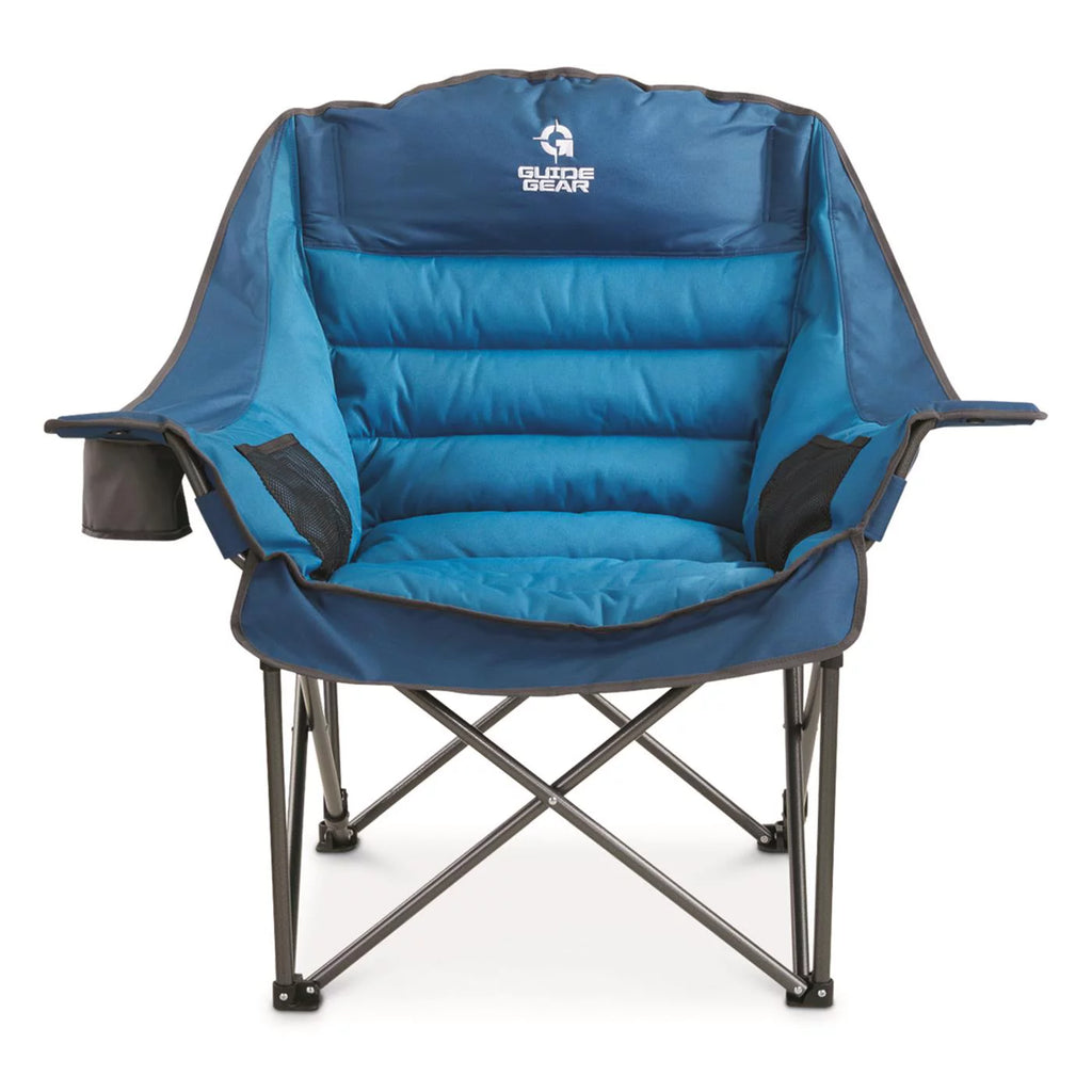 Oversized XL Padded Camping Chair with Cup Holder F27579