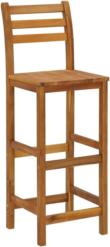 Solid Acacia Wood Bar Stool W91253