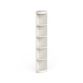 Corner 5-Shelf Display Stand White Wood Finish Q8913