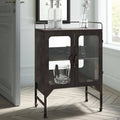 Brown Cabinet Bar Cart H2875