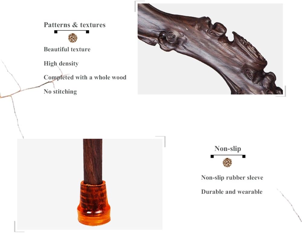 Wood Cane with Curved Handle Walking Stick W846