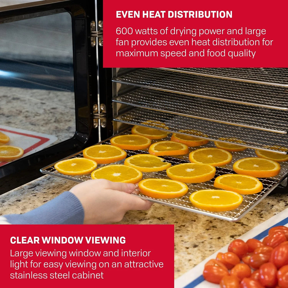 Digital Food Dehydrator 7 Stainless Steel Trays C2337