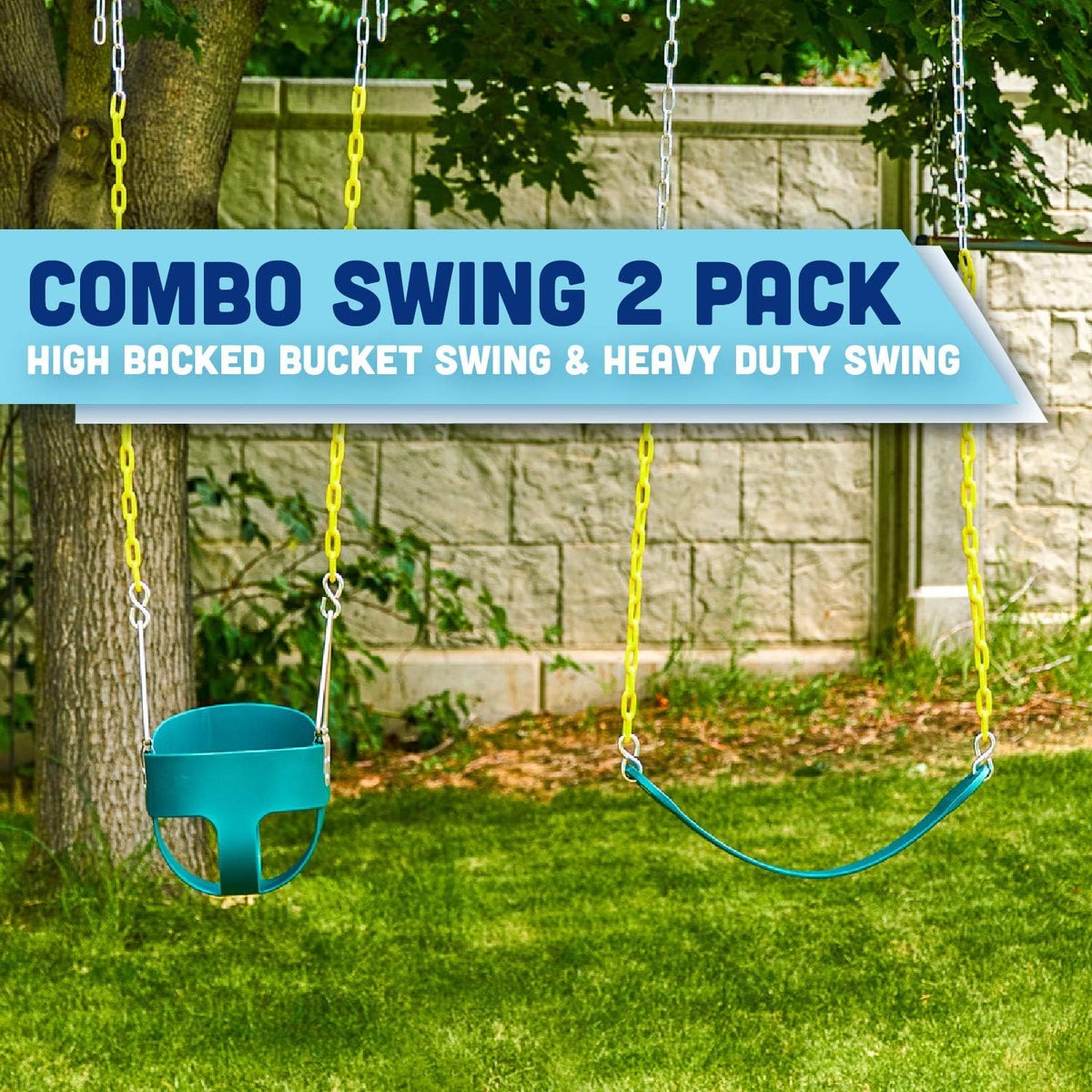 Green Full Bucket Swing Seat Pack of 2 K8728