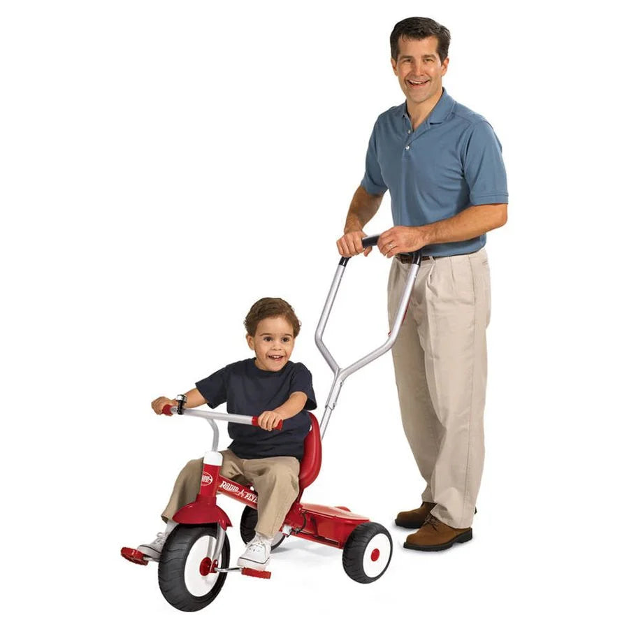 Red Tricycle with Parent Push Handle C8728