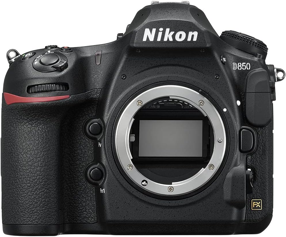 Nikon D850 FX-Format Digital SLR Camera Body with 2X SanDisk 64GB Memory Cards, Deluxe Carrying Bag, Card Reader Q2086