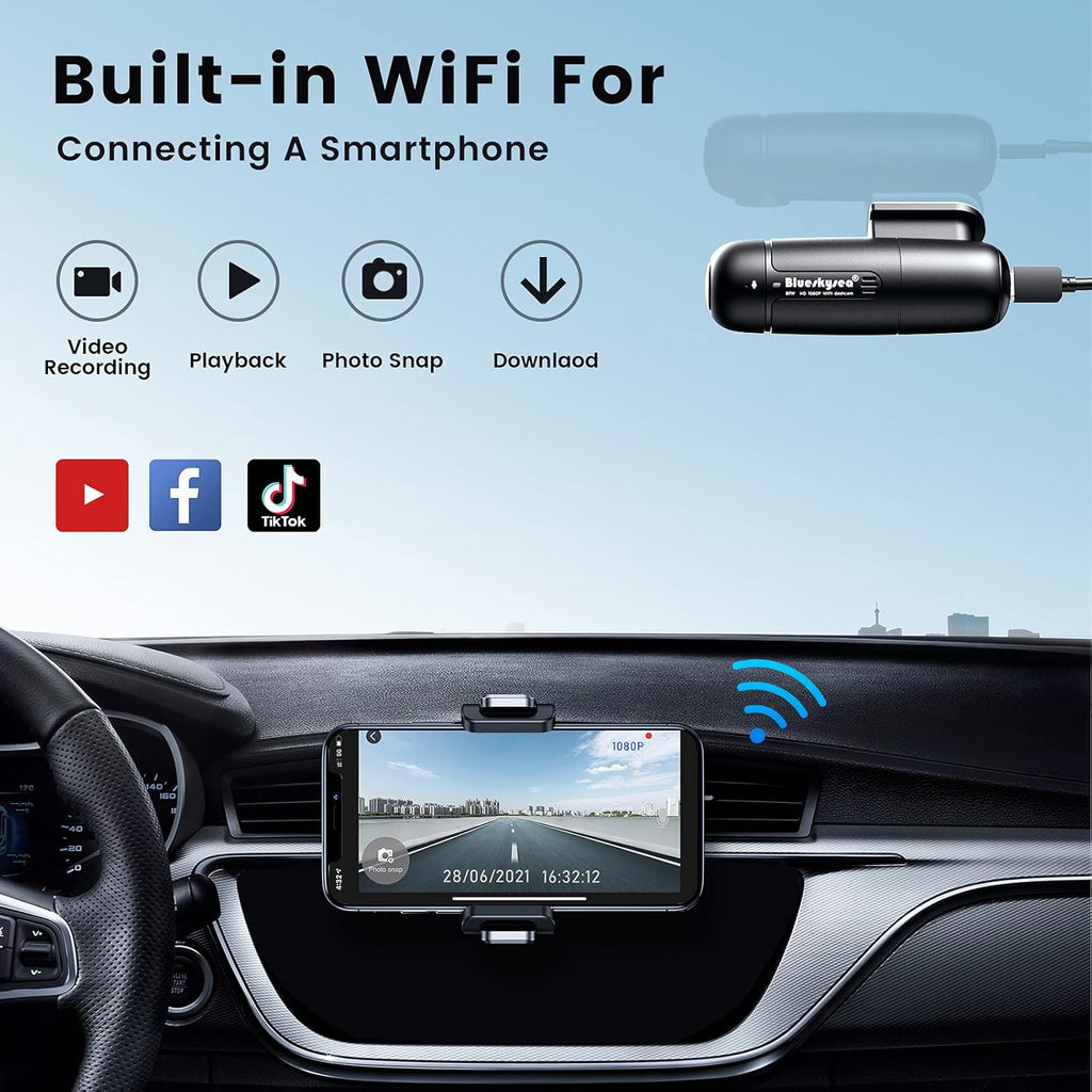 2 Pc Full HD 1080p Dash Cam with Super Capacitor Q9256