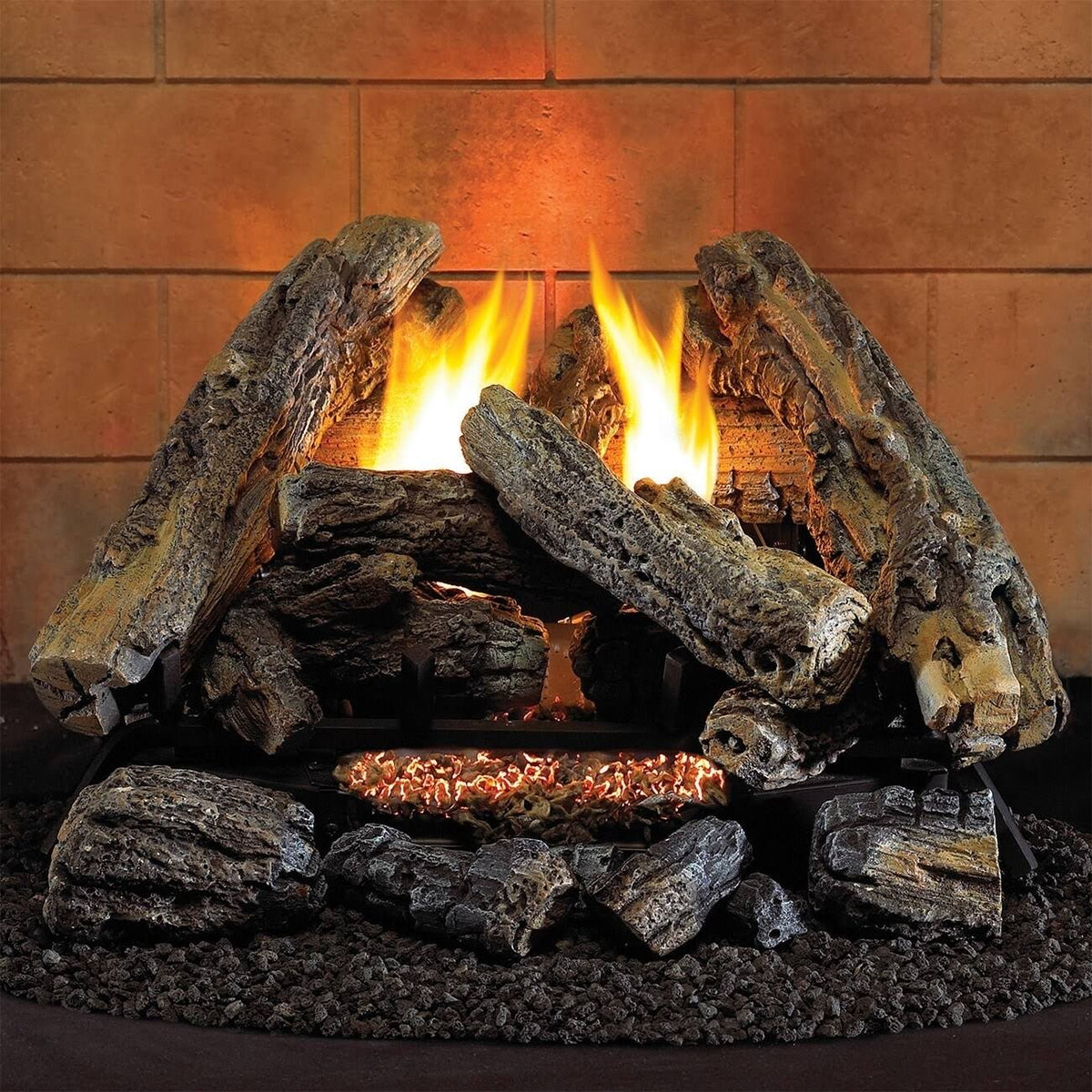 18” Ventless Liquid Propane Gas Log Set C74273