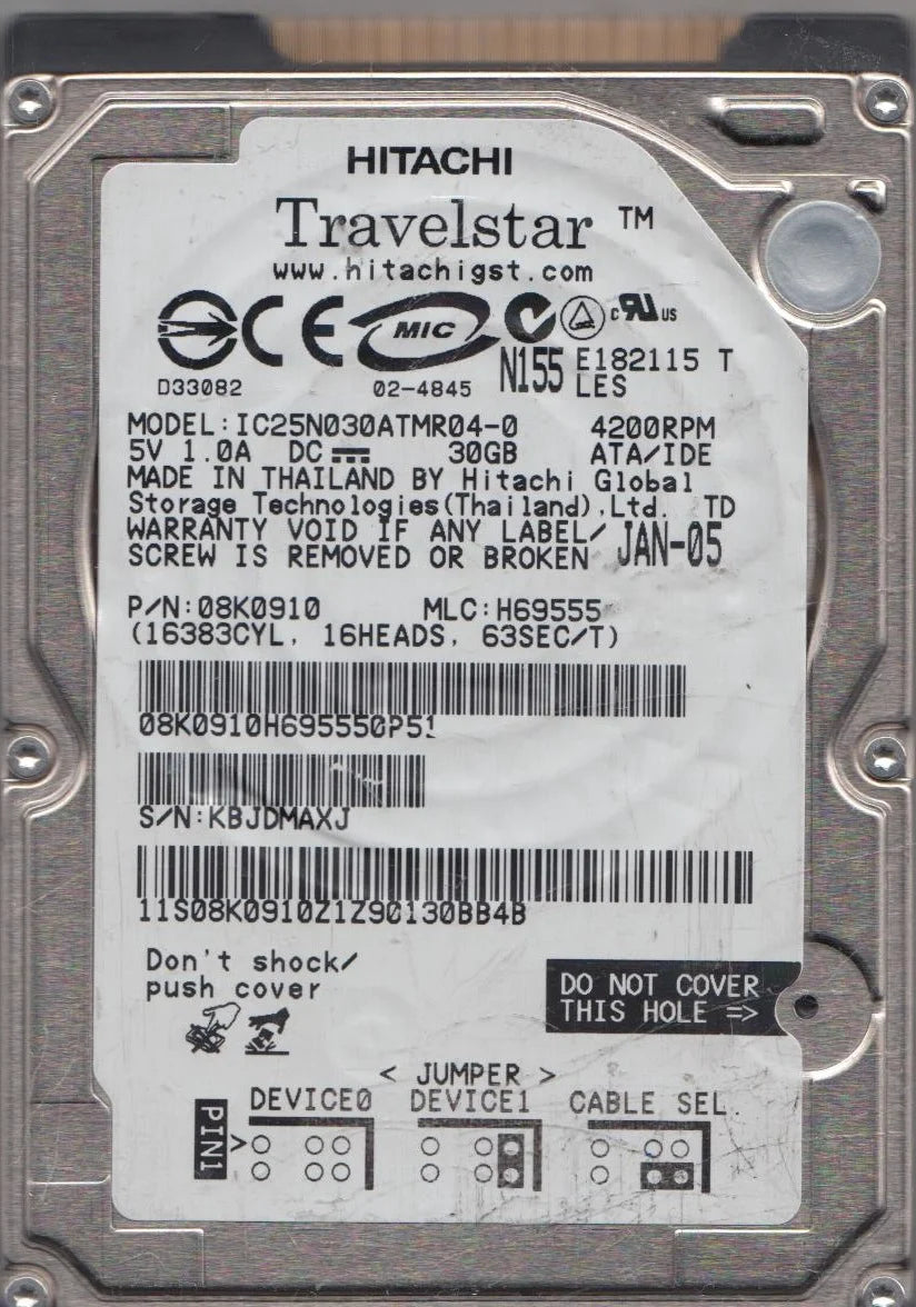 30GB IDE 2.5 Hard Drive Q3135