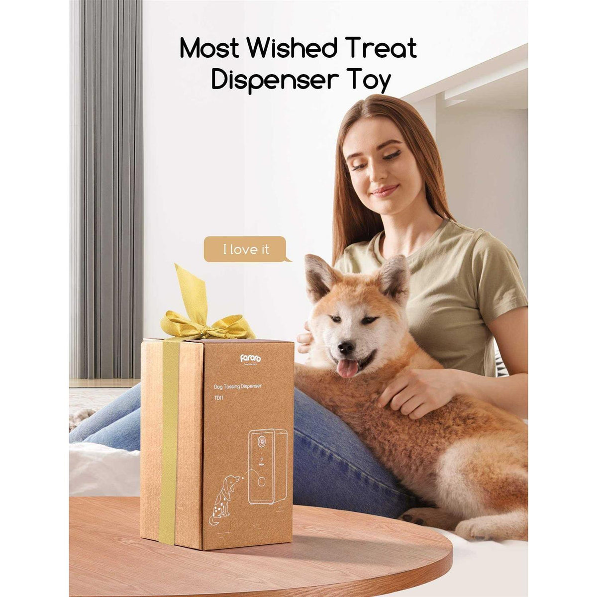 Dog Camera with Treat Dispenser, 2.4G and 5G WiFi Pet Camera P343336