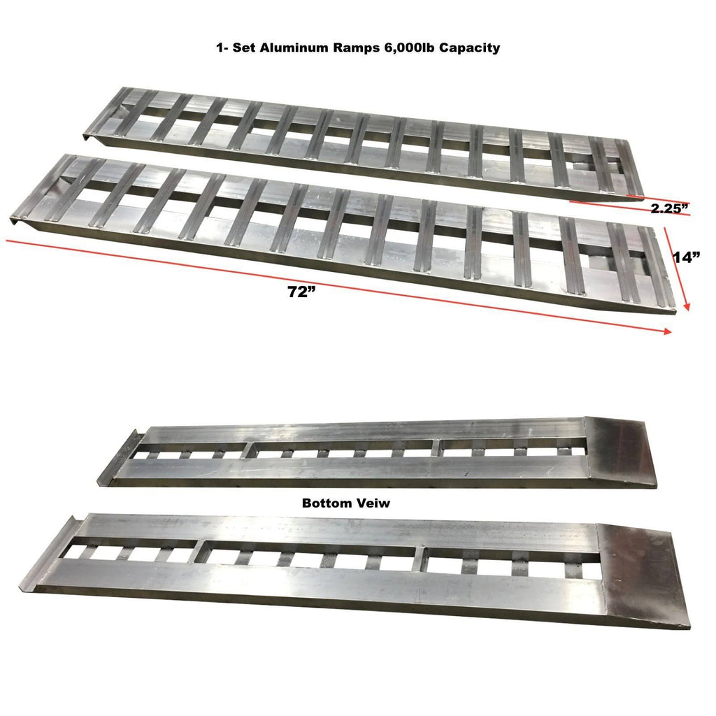 Aluminum Trailer Ramps 6000lb Capacity H688294