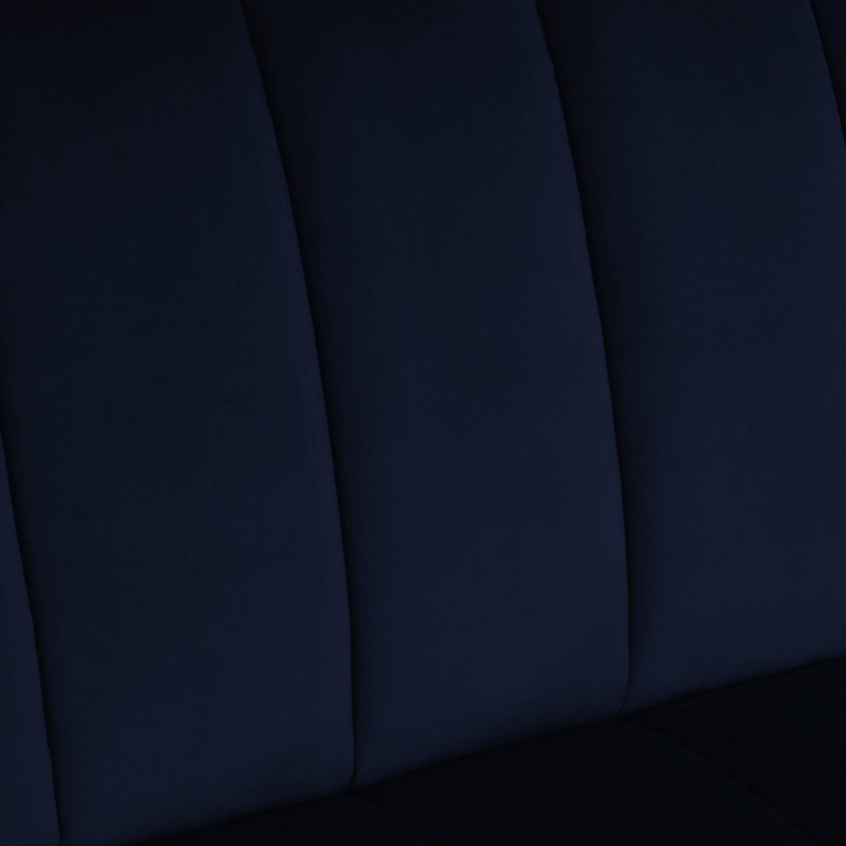 Navy Blue Velvet Armless Loveseat K60952
