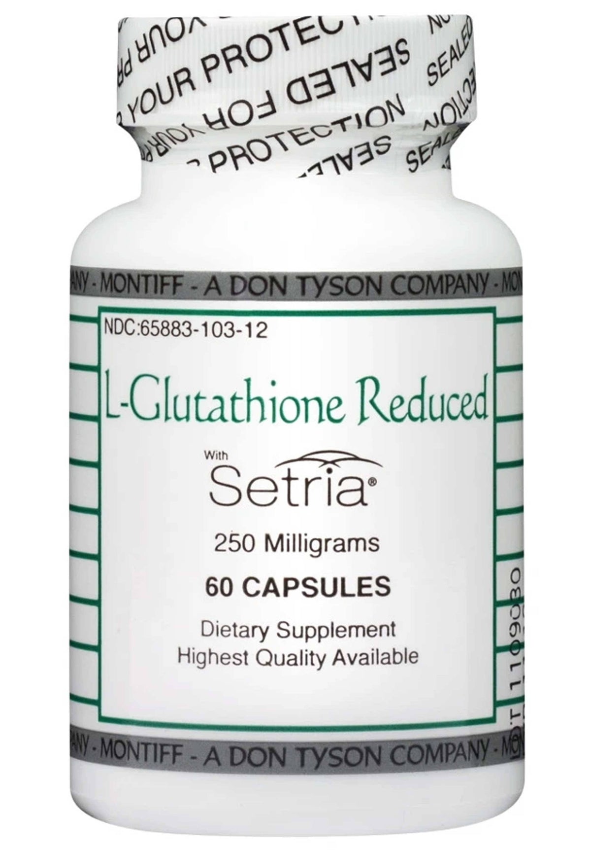 L-Glutathione Reduced 250 mg 60 Caps D44668
