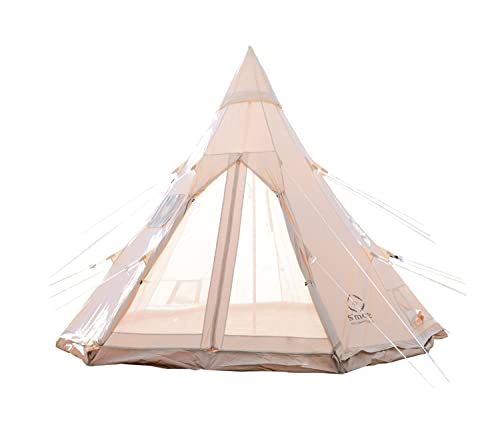 Canvas Bell Tent with Stove Jack, 4 Season, 10/13ft E580284