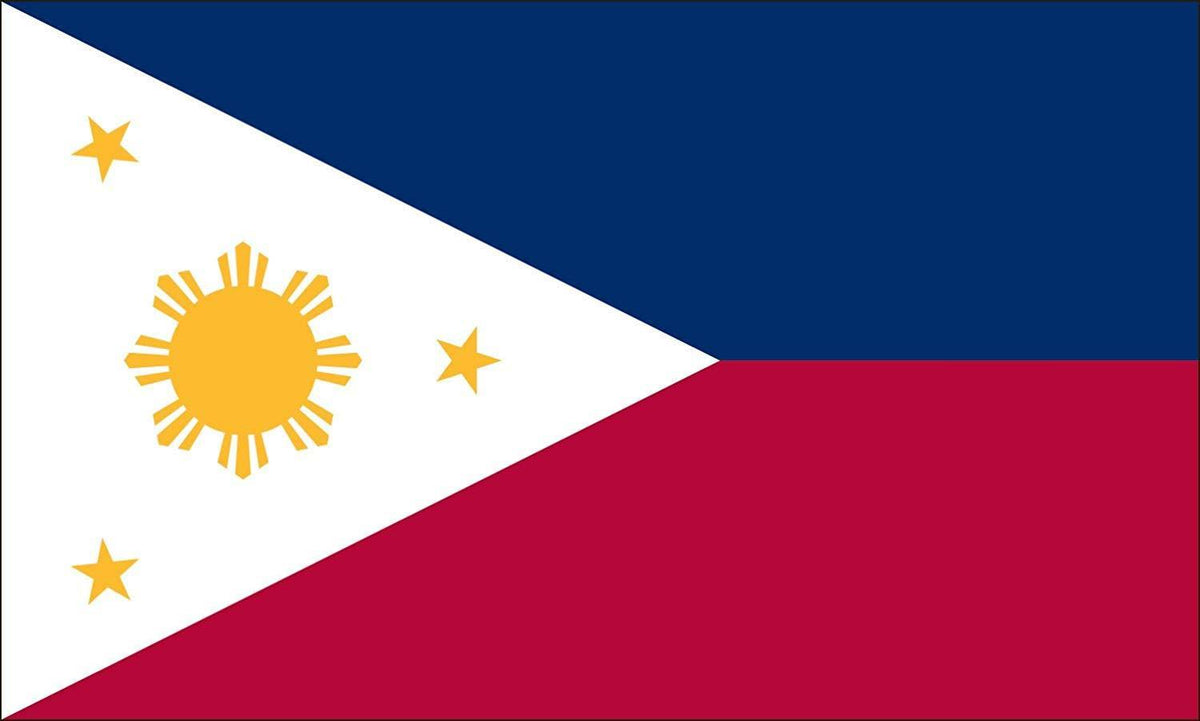 4-Foot by 6-Foot Nylon Philippines Flag F43405