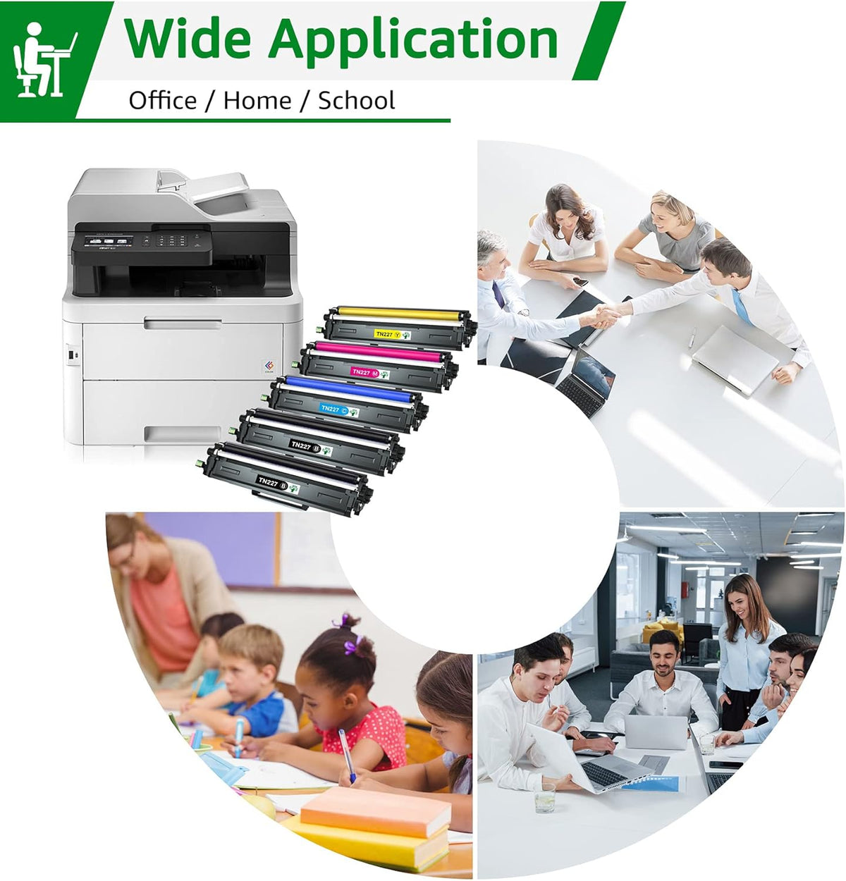 Compatible Toner Cartridge Replacement 5-Pack M4701