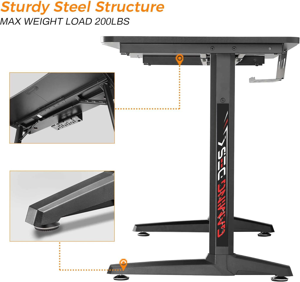 60 inch Gaming Desk with Mouse Pad N678