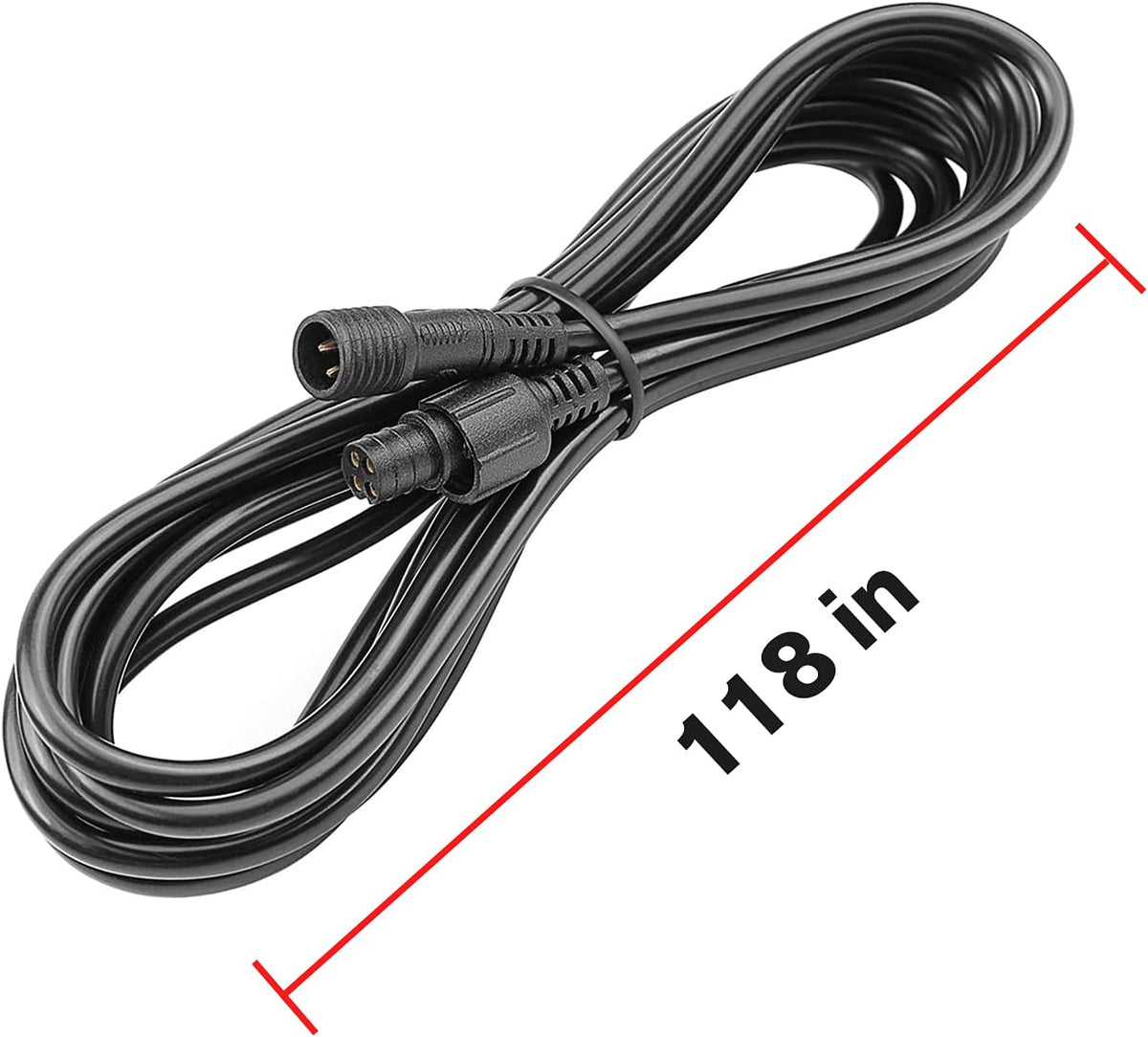 10FT 4Pin Extension Wire Cable for RGB LED Lights (4 Packs) E351485