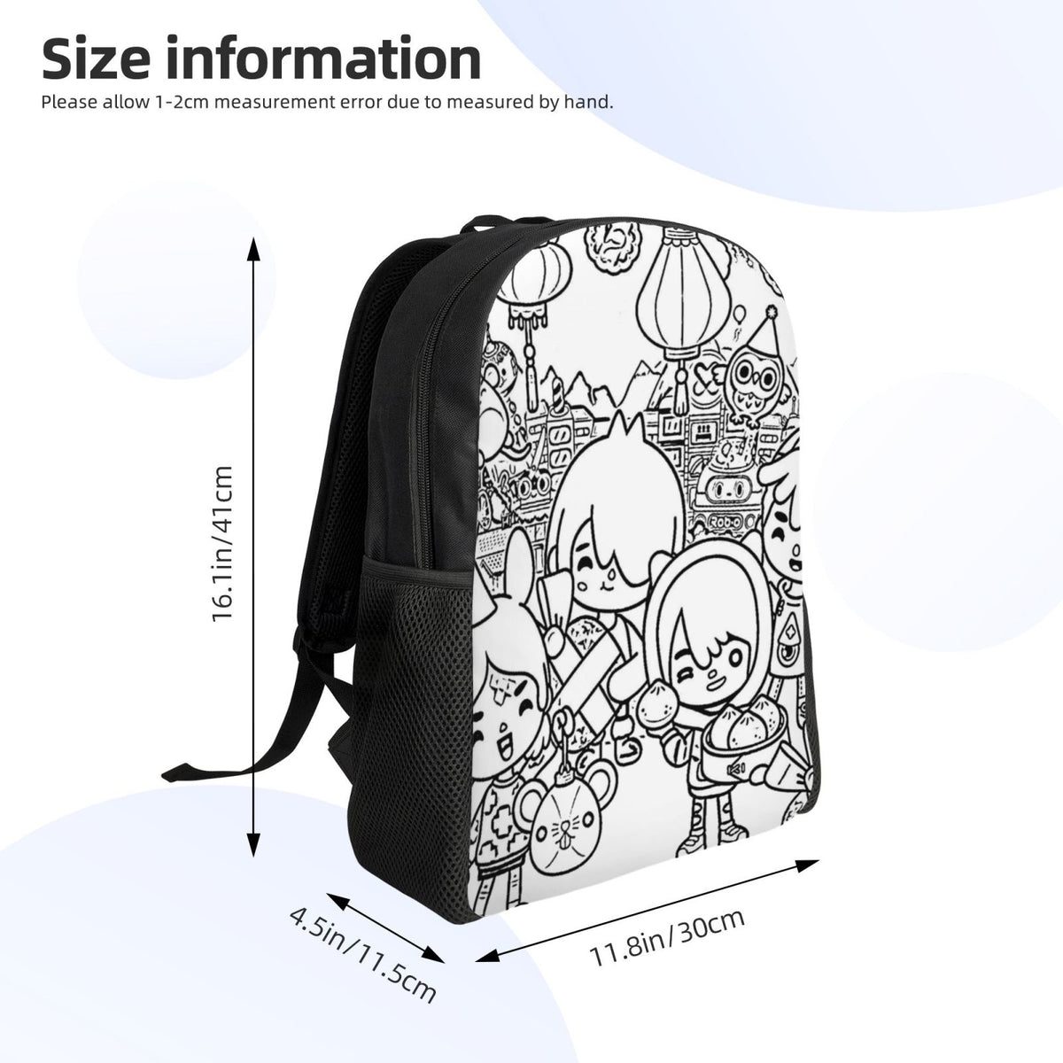 Lightweight Unisex Daypack Backpack D832850