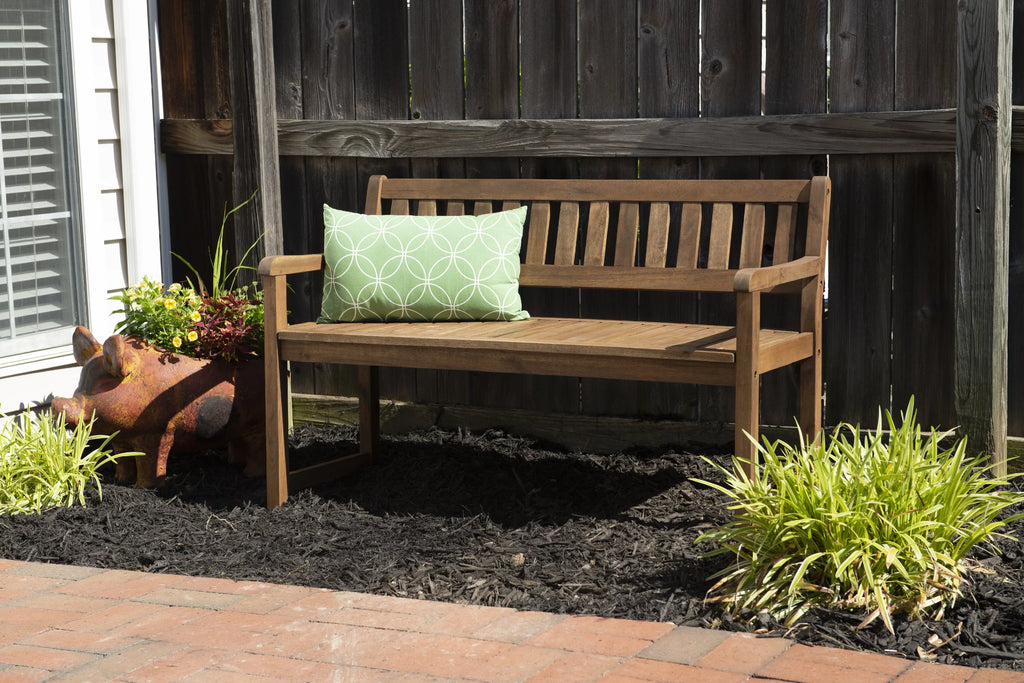 Acorn Brown Indoor/Outdoor Bench K9841