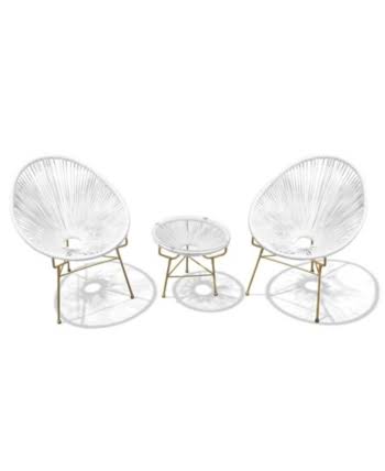 White Lightning Outdoor Lounge Chair X374006